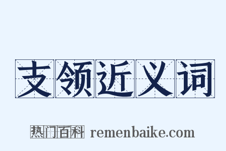 支领近义词是什么意思的图片